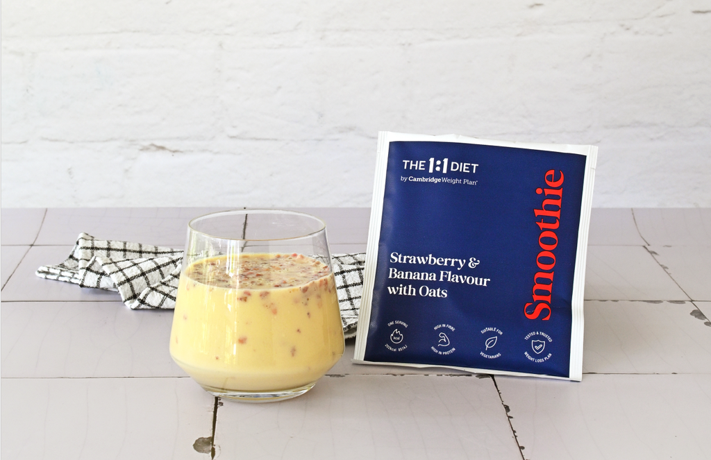 Erdbeeren- und Bananengeschmack mit Haferflocken Smoothie 21 St.