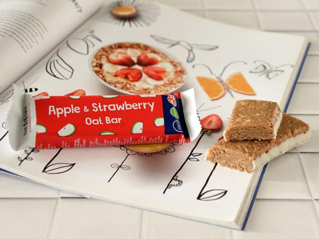 Appel en aardbei havermoutreep