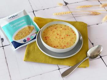 Gemuse Suppe mit Croutons