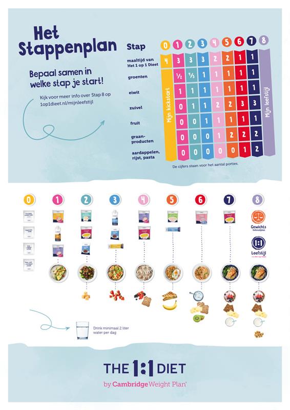 Stappenplan poster stap 0 t/m 8