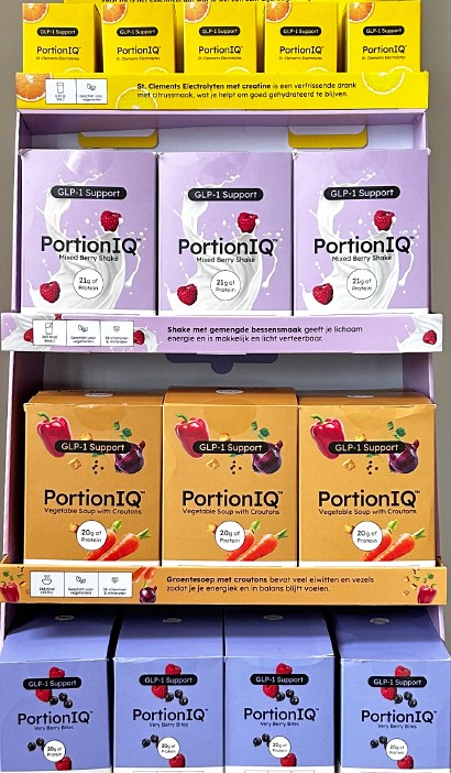 PortionIQ vloerdisplay vulling (alleen producten)