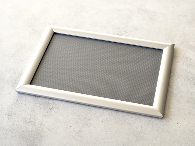 Zertifikat-Klapprahmen Aluminium A4