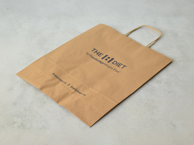 Papieren Tas Groot (33x41x12cm) per 10 stuks