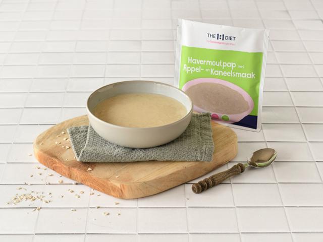 Havermoutpap met appel- en kaneelsmaak