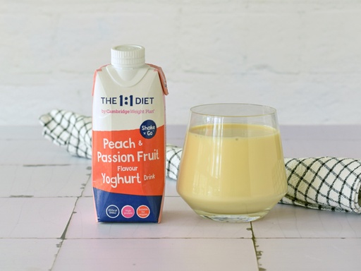 [M-RTDPP] Shake ‘N’ Go yoghurtdrink met perzik en passievruchtsmaak limited edition 330 ml 12st.