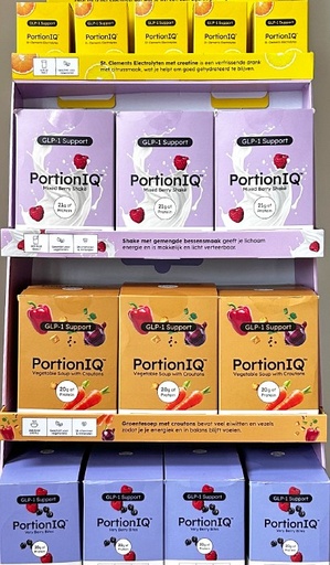 [P-VDV] PortionIQ vloerdisplay vulling (alleen producten)
